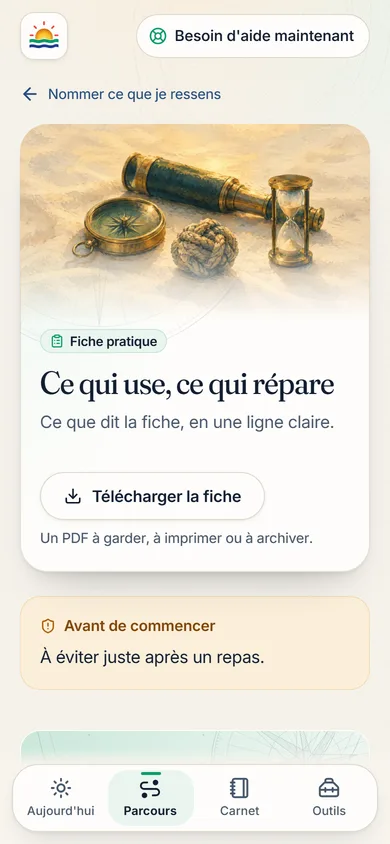 Le cours du matin, relu dans le métro le soir, avec le même schéma que celui projeté en salle et la source du contenu en bas de page.